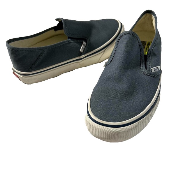 Vans Shoes - Vans blue eco cush slip on shoes
